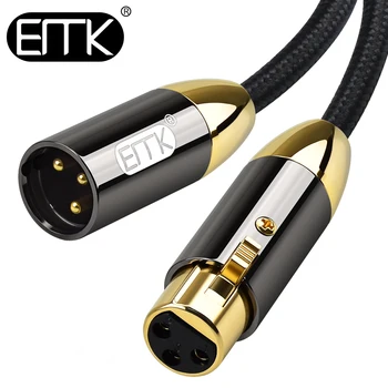 EMK 3-Pin-Audio-XLR szimmetrikus Vezető Mikrofon, Sztereó Audio Kábel Férfi-Nő 3 Pin Jack Erősítő Keverő Ettector Equalizer