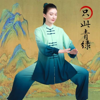 Férfiak, Nők Harcművészeti Tai Chi Wushu Egyenruhát Kínai Stílusú, Laza Póló+nadrág Meditációs Gyakorlat Fitness kung-fu, Tai Ji Tang Készlet