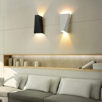 A Modern Skandináv Egyszerű LED-es Kreatív Dupla Fej Lámpa Hálószoba Éjjeli Nappali Szállodai Szoba Folyosó Vízálló Vas Fali Lámpák