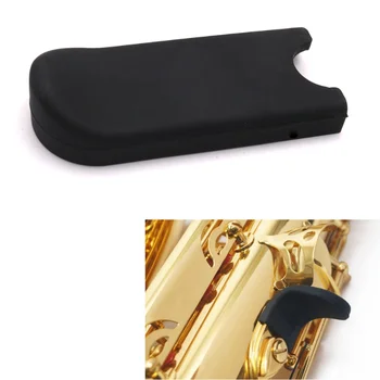 Szilikagél Szaxofon Fekete Hüvelykujj Többi Saver Párna Pad Ujját Protector Kényelmes Alto Tenor Szoprán Saxophones