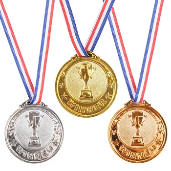 Arany Ezüst Bronz-Díj Kitüntetést Győztes Jutalma Labdarúgó Verseny Díjak Díjat, Kitüntetést Souvenir Ajándék Szabadtéri Sport, Gyerek Játékok