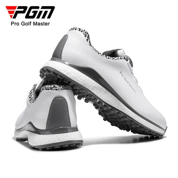 PGM Férfi Golf Cipő Vízálló Anti-oldalán Csúsztassuk a Golfozó Sport Cipő Gomb Gyors Illesztése Golf Cipők Kényelmes Séta Lábbeli