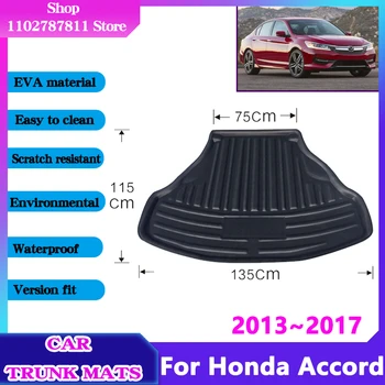 Kocsi Csomagtartójában Szőnyeg a Honda Accord 2015 Tartozékok 9. 2013~2017 EVA Anyag, Kárpitozott Bélés Védi Anti-Slip Tároló Pad