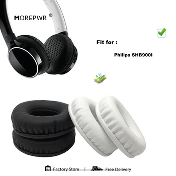 Morepwr Új Frissítés Csere Fülpárna a Philips SHB900I Fülhallgató Részei Bőr Párna Bársony Earmuff Ujja Borító